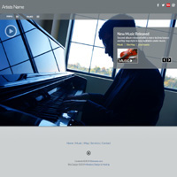 Symphony Music Website Layout