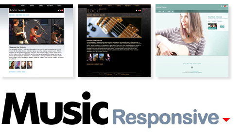 Responsive Music HTML Web Templates
